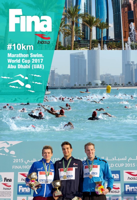 FINA/HOSA 10km Marathon Swim. World Cup 2017 #2 Abu Dhabi (UAE)