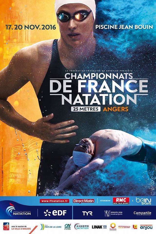 Championnats de France 2016 en petit-bassin à Angers