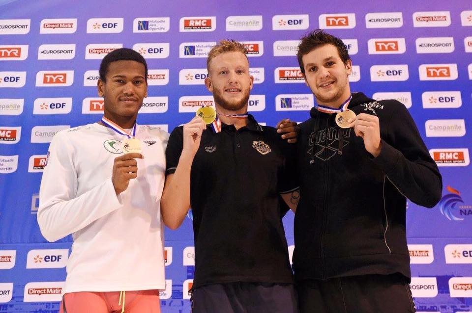 Championnats de France Petit-Bassin 2015 à Angers : Axel médaille de Bronze sur 1 500 m