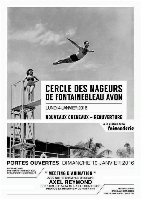 Dimanche 10 Janvier 2016, Portes Ouvertes du Cercle des Nageurs de Fontaibleau-Avon